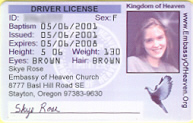 Heaven Driver License